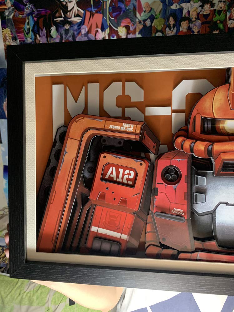 Amazon.co.jp: AooCare 機動戦士ガンダム ZAKU 画 周辺 グッズ 立体絵